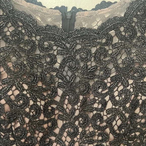 Xscape Black Lace Midi Dress